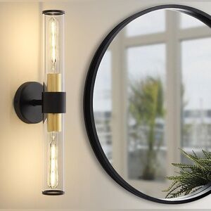 Black and Gold Wall Sconce,